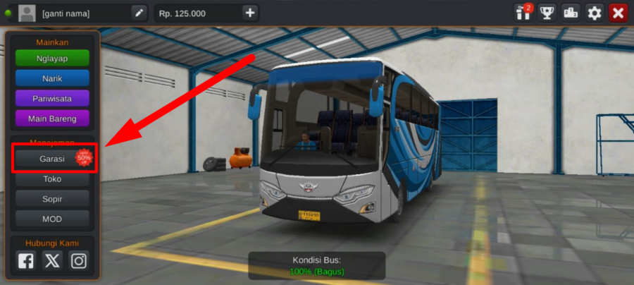 Garasi Bus Simulator Indonesia